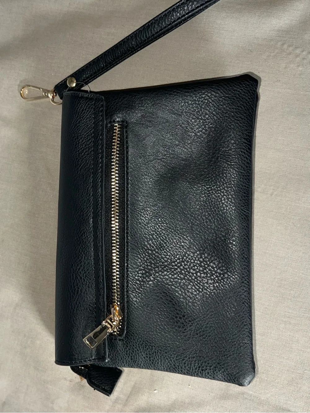 Black Quilted Wristlet Clutch - Women's Bag